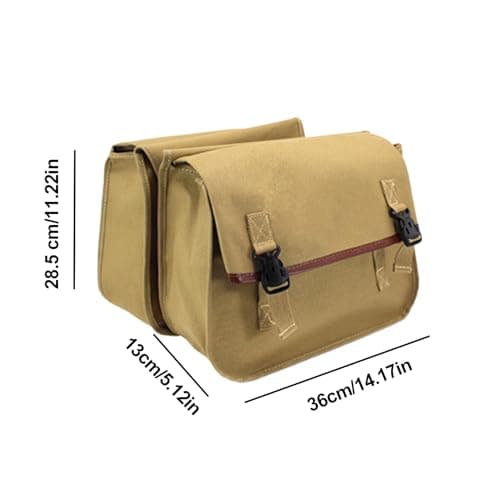 Leather Motorcycle Saddlebags – Hard Shell Side Storage Bags, Weatherproof Panniers | Lockable Design, Classic Look, Easy to Mount, Compatible with Cruiser, Touring, Sport Bikes, durabe Utility Gear — view 6