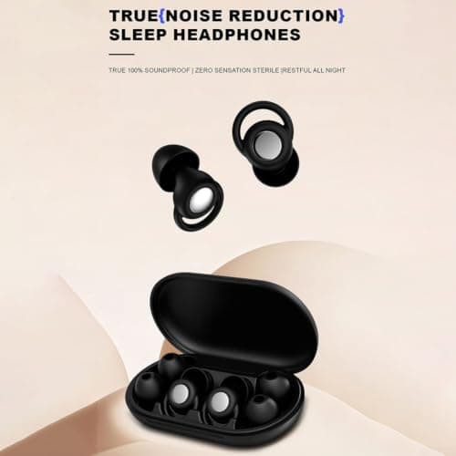 Reusable Silicone Earplugs Deep Focus Travel Concerts(Black) — view 5