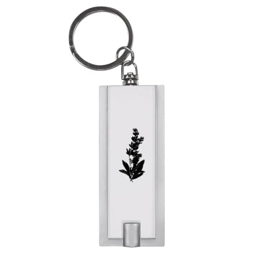 Azeeda 'Lavender Flowers' LED Keyring Torch (KT00054821)