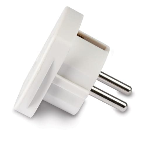 Q4U 9825 Travel Adaptor White UK to EU Europe European Plug Adapter UK to EU, UK 3 Pin to Plug pack of 6 — view 3