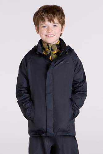 Mountain Warehouse Pakka Kids Waterproof Rain Jacket Black 7-8y — view 3