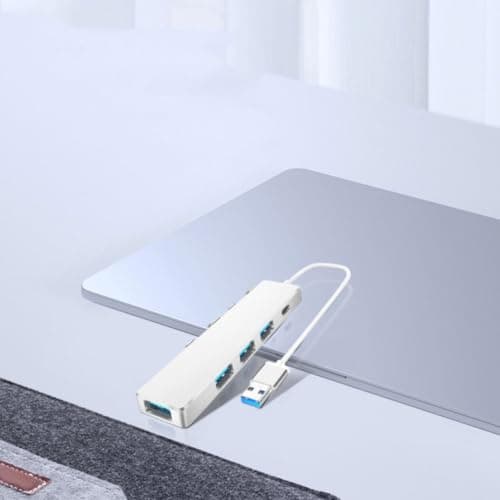 USB Hub 4 Port Stainless Steel Multi Port Splitter for Laptop — view 5