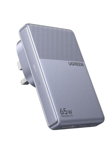 UGREEN Nexode Air 65W USB C Charger, Ultra Slim GaN Fast Charger 3-Port
