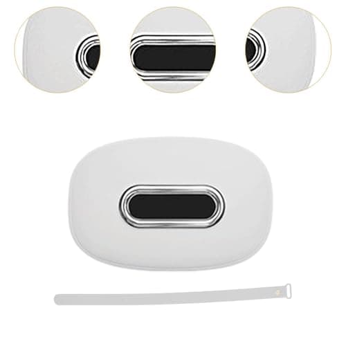 LeeQinersw Car Tissue Holder Silicone Universal Napkin Organizer Travel Accessories Premium Backseat Tissue Box Hanging Napkin Case, White — view 3