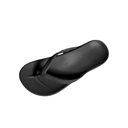 Unisex Flip Flops with Comfort Arch Support Yoga Mat Cushion Wide Fit Open Toe Anti-Slip Thong Sandals Lightweight Platform Slides for Beach Holiday Slip On Indoor Outdoor for Summer Wear — view 4
