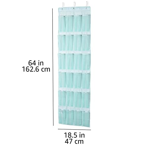 Amazon Basics Over-the-Door Organiser with 24 Pockets, Jade Green, 47 x 6.3 x 165 cm — view 5