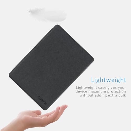 CoBak Wireless Charge Converter Case for 7" Kindle Paperwhite 12th Gen 2024 and Kindle Colorsoft, Qi-Enabled, Compatible with iPhone MagSafe/PopSockets Grip/Anker Wireless Charging Pads, Black — view 6