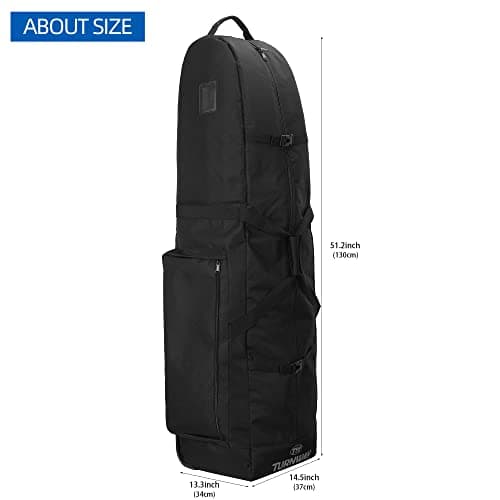 TurnWay Foldable Golf Travel Bag Flight with Wheels — view 2