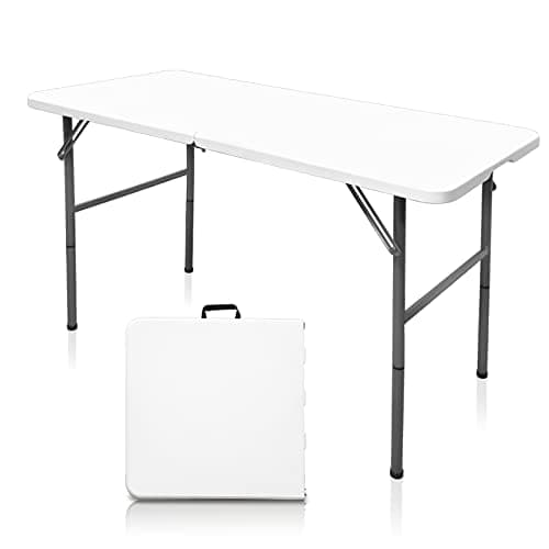CAMP SOLUTIONS 4FT Folding Table, Versatile Foldable Table, Portable