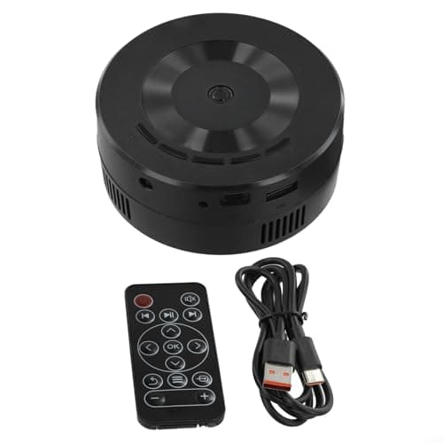 Portable Miniature Projector YT200 | Compact Pocket Cinema for Travel | Home & Outdoor Use | Supports Phone Connection and External Audio | and Play Setup | Black — view 5
