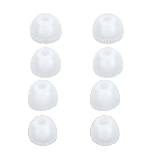 Xiuganpo Replacement Earbuds Tips Comfortable Silicone 4 Sizes Noise Cancelling for Music Lovers 4.0-5.5mm 8 Pack — view 2