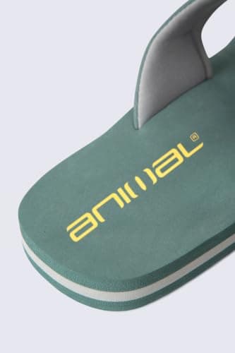 Animal Jekyl Mens Flip-Flops - Slip-on, Lightweight & Comfortable Footwear with Soft Padded upper Straps - Best for Spring Summer & Outdoors Green (0 10 — view 6