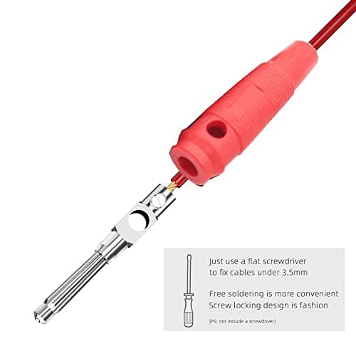 RUNCCI-YUN 4mm Banana Plugs Solder DIY Banana Plug Male Connectors Adapters(5Red + 5 Black) — view 4