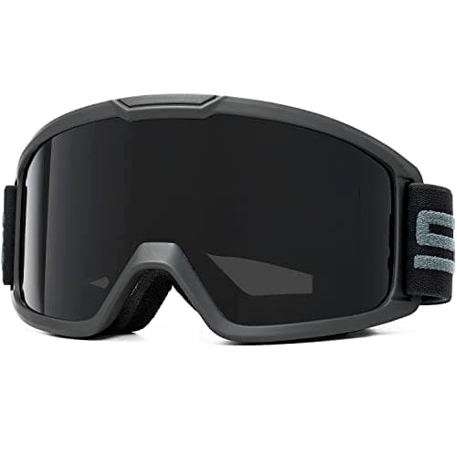 SPOSUNE Ski & Motorcycle ATV Goggles with Anti-fog Dual Lens - Off Road Racing Dirt Bike & Snow Goggles for Men & Women