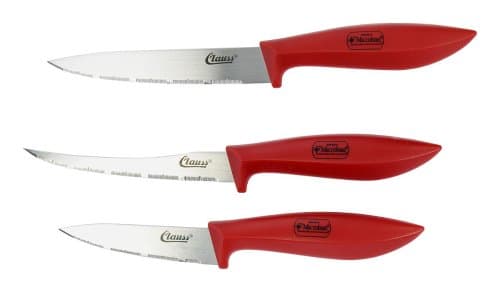 Clauss Microban Knife Kit - Red (Pack of 3) — view 3