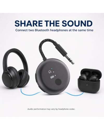 Avantree SoundJet R1-25Hr Airplane Bluetooth Adapter for All AirPods — view 3