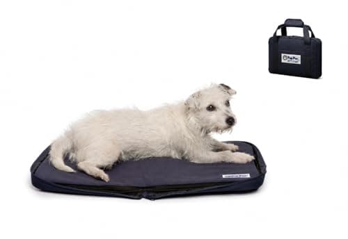 PupPac Dog Settle Mat XS (60 x 40cm) | Train Calm Behaviour Anywhere | Portable Travel Dog Bed | Waterproof & Washable | Camping, Café & Pub | Free Bowl & Training Guide