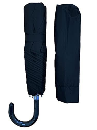 Expert Workwear 3 X Mini Travel Umbrella Pocket Handbag Folding Brolly for Men & Women - 3 PACK (Black) — view 2