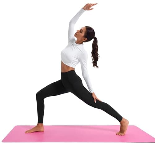 JOYSPELS Womens Fleece Lined Thermal Leggings High Waist Winter Warm Thick Gym Workout Running Yoga Pants for Women with Pockets Black M — view 6