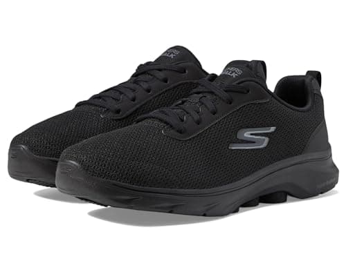 Skechers GO WALK 7 CLEAR PATH, Women's Sneaker, Black, 2 UK