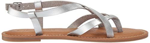 Amazon Essentials Women's Casual Strappy Sandal, Silver, 6 UK — view 6