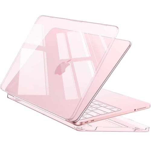 EooCoo for MacBook Neo Case 13 inch 2026 A3404 A18-Pro Crystal Pink