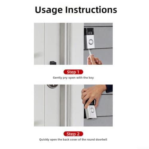 3 Pack Stainless Steel Key Removal Tool for Ring Doorbell, Secure — view 3