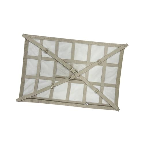 Zippered Car Roof Storage Net Organizer with Mesh, Beige C — view 4