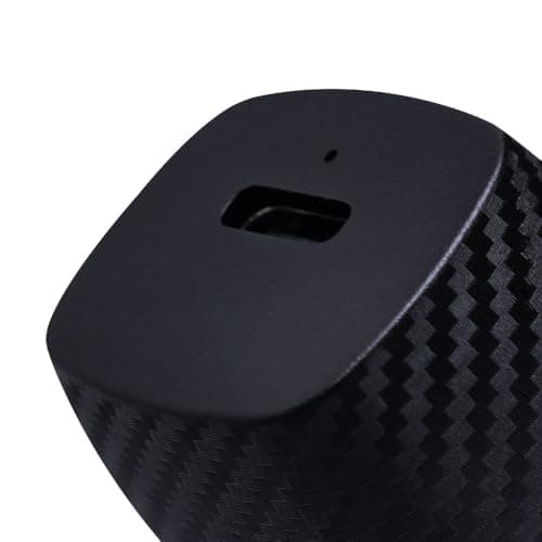 WYE 30W Single USB-C Fast Car Charger Plug Adapter, PD 30W Power Delivery Cigarette Lighter Charger with Carbon Fiber Finish & PPS Fast Charging for iPhone 16 15 14 Pro Max, Samsung - Black — view 3
