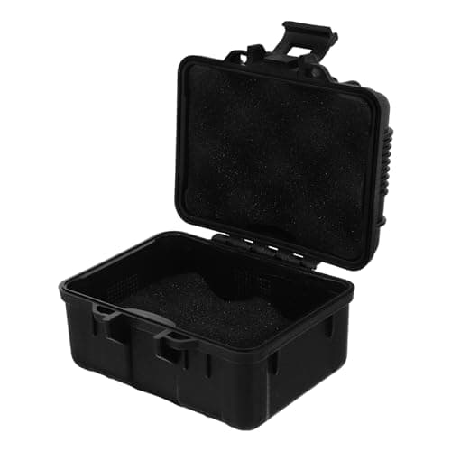 HEMOTON Portable Plastic Toolbox Lightweight Design and Reinforced Corners, Multi-purposes Tools Case for Travel and Personal Use, Small Capacity Storage Box for Back to School Decor