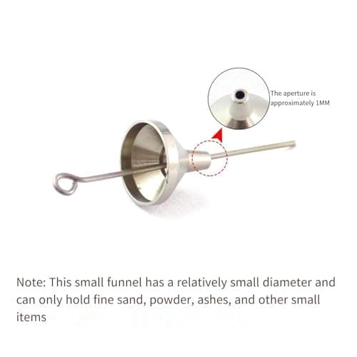 Portable Miniature Funnel Set with Narrow Spout Spill Proof Ashes Perfume Powder Pet Memorial Funnel Set — view 6