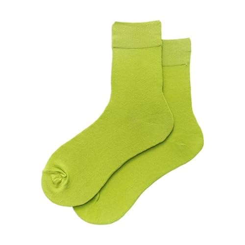 Running Socks Womens- Mid Crew Solid Color Casual Socks For Everyday Wear Comfortable Stackable Ankle Socks Soft Breathable Fashion Socks For