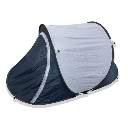 Festival Freestylers 2 person pop up tent, waterproof with sewn in ground sheet, light weight with handy carry case (Blue) — view 2