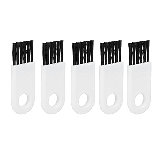 Generic Shaver Cleaning Brushes Set of 5 Soft Nylon Hair for Home and Travel Use Yellow and Black — view 4