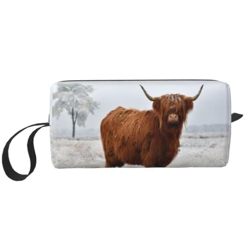 Meymuise Makeup Bag, Scottish Highlands Winter Landscape
