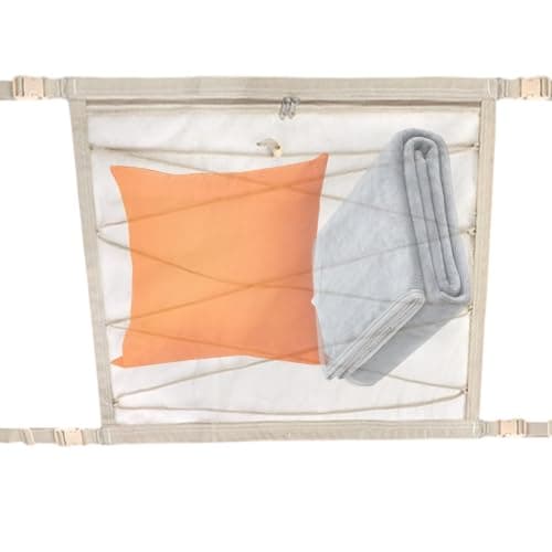 Car Ceiling Cargo Net Fine Mesh Adjustable Buckle Two-Way Zipper Netting