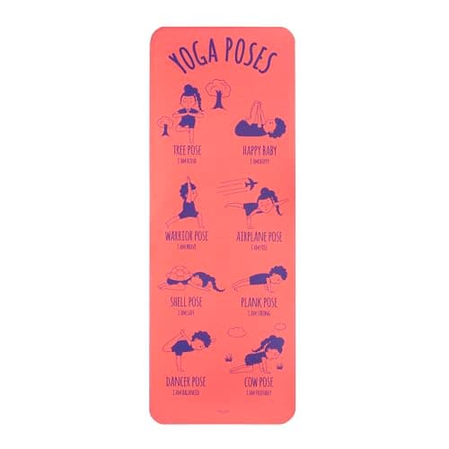 Myga Silk Print Kids Yoga Mat - Non-Slip, Lightweight & Easy Clean Play Mat for Exercise, Yoga & Mindfulness — view 2