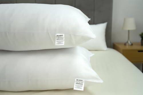 ARLINENS Pillow 10 Pack Virgin Hollow Fibre Standard Pillows-50x75 cm -Hotel Quality Soft Pillow for Sleeping - Bounce Back Support Bed Pillows -Hypoallergenic Soft Hollow fibre (Pack of 10) — view 4