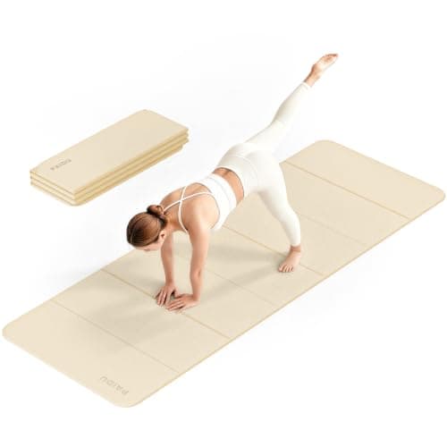 PAIDU Foldable Yoga Mat 10MM Thick SGS Certified TPE 190x66cm Portable
