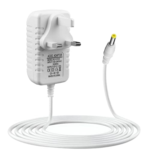 12V 1.25A 15W Power Supply Charger for Echo Dot 3rd 4th 5th Gen, Adapter for Echo Dot Kids Edition, Show 5 (1st/2nd Gen) Spot Pop, 1.5M Power Cable, 4.0 x 1.7mm Power Cable