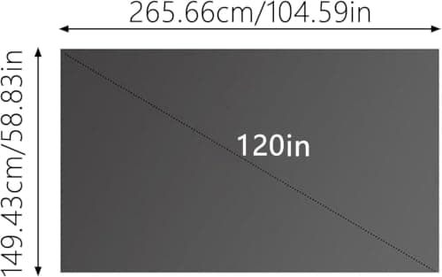 4k Metal Lightproof Foldable Portable Movie Screen, 16:9 HD Anti Light Projector Screen,160°Wide Viewing Angle,for Home Theater,Office,Classroom & Outdoor Use,Easy Install (Gray, 120 inches) — view 5