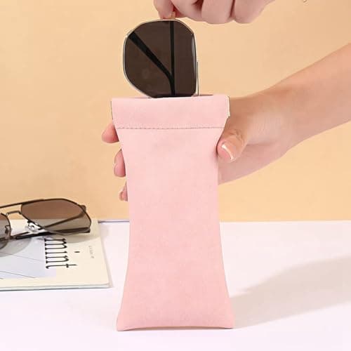 Dedjgoo Glasses Case 4 Pack Soft PU Eyewear Storage for Women Men and Teens — view 4