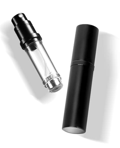 VVGAOGES Perfume Atomiser,Portable Refillable Empty Perfume Spray,Mini Perfume Bottles Empty for Travel 5ml (Black)