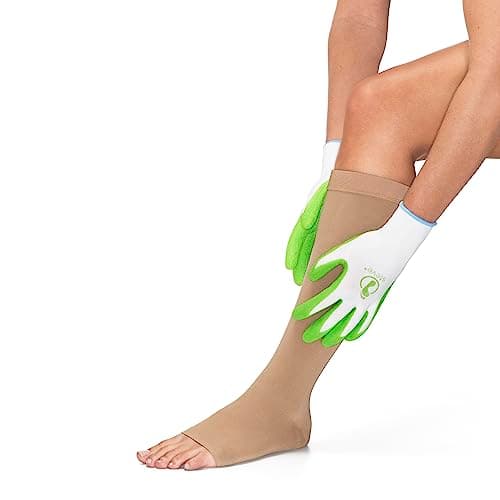 Steve Gloves Latex - special donning gloves for putting on compression stockings - maximum grip on compression socks, sports socks, support hosiery - available in 5 sizes (L) — view 2