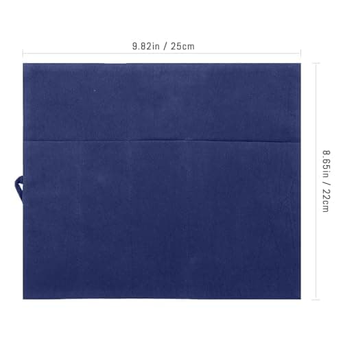 Generic Cutlery Storage Bag Portable Kitchen Utensil Wrap Lightweight Linen Knife Roll Case for Outdoor Camping Hiking 9.8X8.7X0.3 Inches Random Color — view 2