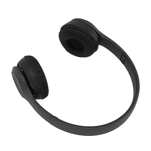 Fawfose Wireless Headphones, Bluetooth Folding Headset with 32GB Card Slot 400mAh Battery for Music Lovers and Sports Enthusiasts (Black) — view 4