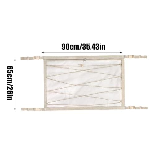 Car Ceiling Cargo Net Fine Mesh Adjustable Buckle Two-Way Zipper Netting — view 5