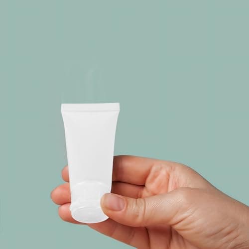HOLIDYOYO 8pcs Refillable Leak Proof Tube Squeeze Bottles 20ml Pe Cosmetic Lotion Bottles with Toothpaste Refill Adapter for Travel Skincare Products and Shampoo — view 5