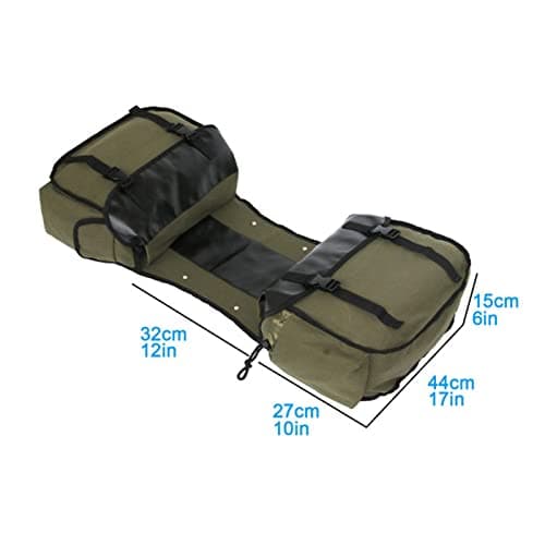 Horett Motorbike Large Capacity Saddle Bag Motorcycle Riding Travel Canvas Waterproof Panniers Box Side Tools Bag Pouch for Motorbike — view 2