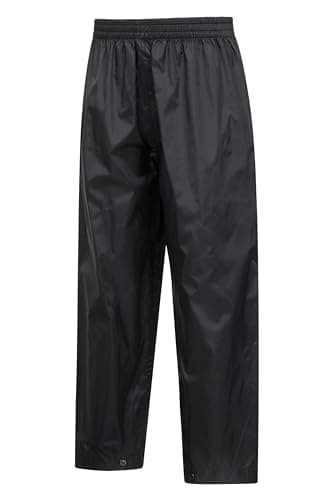 Mountain Warehouse Pakka Kids Waterproof Over Trousers Black 11-12y — view 6